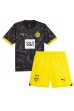 Fotbalové Dres Borussia Dortmund Donyell Malen #21 Dětské Venkovní Oblečení 2023-24 Krátký Rukáv (+ trenýrky)